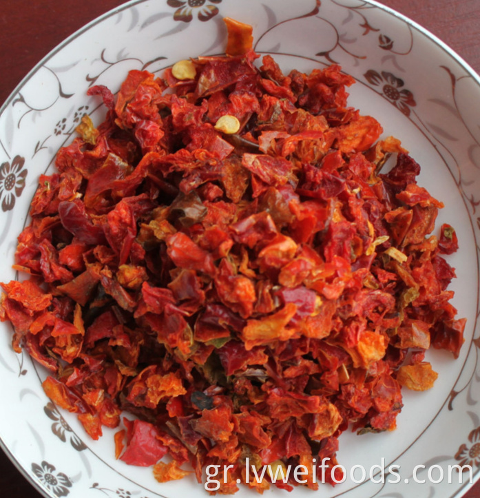 Αφυδατωμένο κόκκινο κόκκινο πιπέρι 5 5mm Dehydrated Red Pepper Granules 5 5mm
